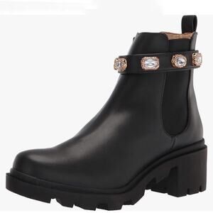 Steve Madden Black Amulet Ankle Boot Sz 9